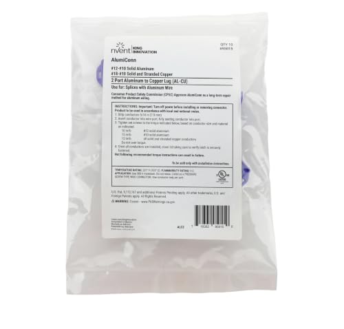 Conector de cable AlumiConn morado King Innovation 95015 para terminales eléctricos 3