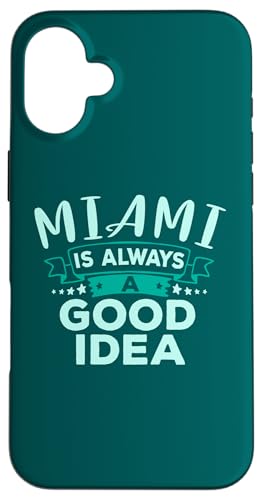 Miami Is Always A Good Idea �ʔ����X���s �X�}�z�P�[�X iPhone 16 Plus �p