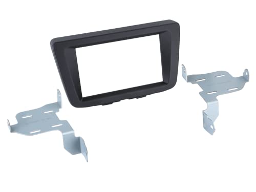 Adaptateur de façade 2-DIN Suzuki Baleno 2016 noir pour installer un écran tactile sans écart