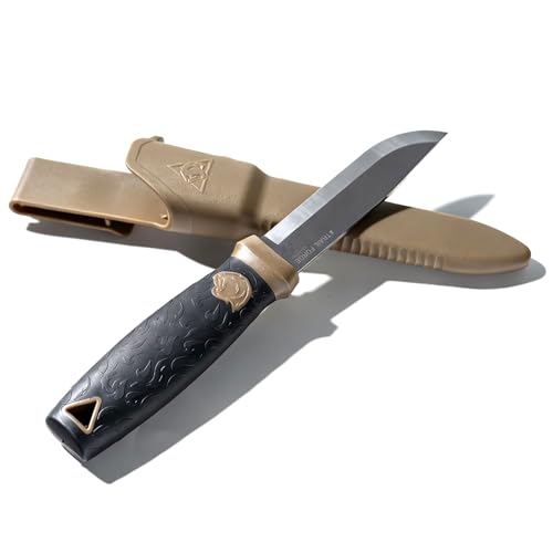 ONETIGRIS CAMPING TrailForge Fixed Blade Knife with Sheath,9.67-Inch FullTang Blade Bushcraft Knife for Camping,Outdoor, Survival, Hiking