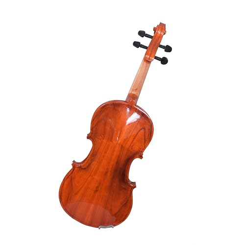 Image of Velvet Strings | 4 /4 Violin With Bow, Rosin, Hard Case V001, for Beginners, Kids and Semi Professionals (Light Brown)