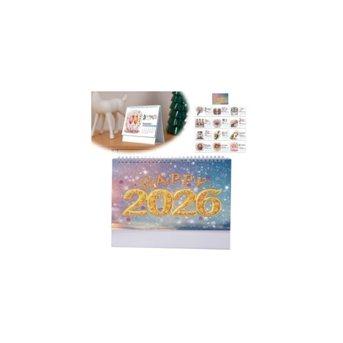 2026年スタンディングデスクカレンダー、2026年DIYダイヤモンドアートペインティングマンスリーフリップデスクトップカレンダー、ToDoリスト付きダイヤモンドスタンディングカレンダー、自宅、学校、オフィス用パーソナルデスクカレンダープランナー。