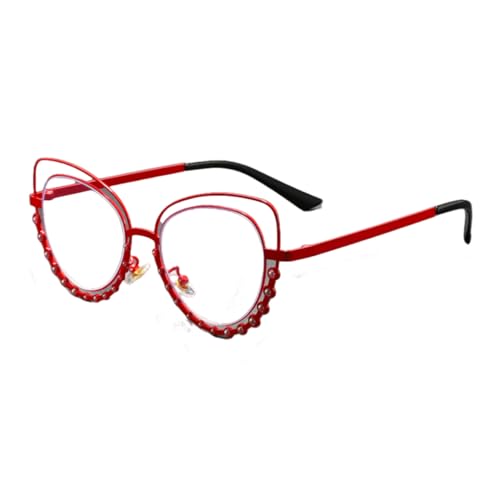 Lunettes de soleil œil de chat tendances avec monture métallique creuse