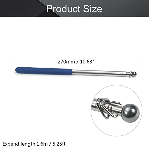 Image of Othmro 2pcs Telescopic Teachers Pointer,Teachers Pointer Stick, Extendable Hand Pointer Retractable Classroom Whiteboard Pointer Extendable for Teachers, Guides, Coach Extend to 63 inch