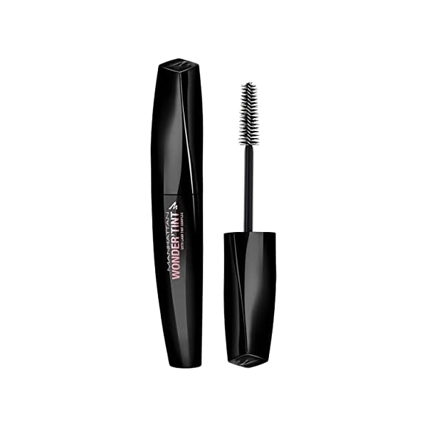 Manhattan Wonder'Tint Mascara, Fb. 001 Black, Wimperntusche mit Tönungseffekt, für sensible Augen geeignet, 11 ml – Bild 3