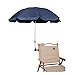 Sonnenschirm für Stuhl mit Verstellbarer Klemme,Oberfläche115cm,mit Regenschirm Clip Befestigung für Terrassenstühle,Strandstühle,liegestuhl,Rollstühle,Golfwagen (blau)