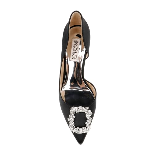 Image of Badgley Mischka Women's Fabia II Kitten Heels with Crystal Buckle