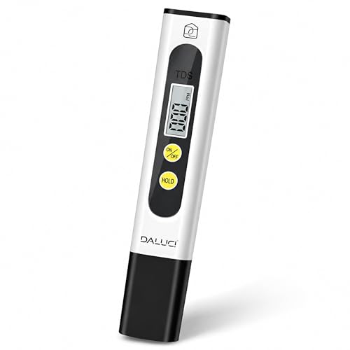 Image of DALUCI TDS Meter for Water Testing | Digital Water Tester PPM Meter | Total Dissolved Solids TDS Meter for Drinking Water, RO, Aquarium & Borewell | Accurate Water Quality Tester - White
