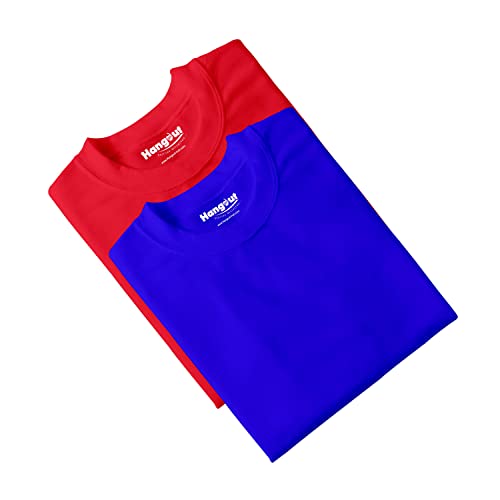 Image of Hangout Hub HH95 Tshirt for Womens | Regular Fit | Super Combed Cotton Women T-Shirt | Solid Plain Tees | Round Neck T Shirt | Half | Pack of 2 | 3 | 4 | 5 | 6