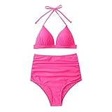 ZGNB Badeanzug Damen, Bikini Damen Sexy Twist Knot Tankini Oberteil Damen Sport Bikini MäDchen Badeanzug Shape Damen Retro Bikini Tankinis FüR Damen