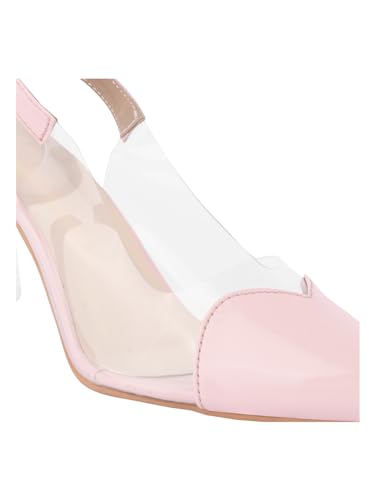 Image of TRYME Trendy Ravishing Transparent Close Toe Pointed Mules Style stilettos Heel Sandals For Women & Girls
