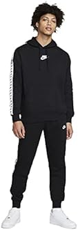 Nike DM6838-010 Men's Tracksuit with Hood Sport Essentials Black