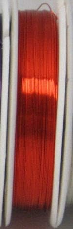 Zebra Coated Copper Wire Red 24 Gauge 20 Yards