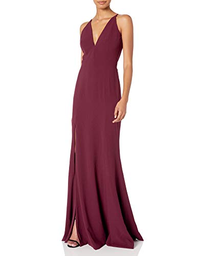 Image of Iris Spaghetti Strap Plunging Long Dress
