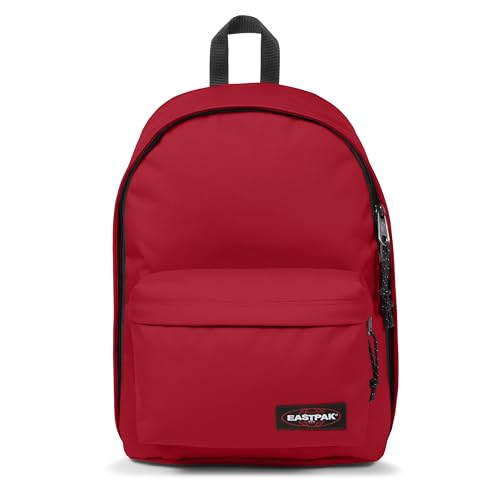Image of EASTPAK Out Of Office - 31L Backpack with Dual Compartments, 14-inch Laptop Tablet Sleeve, Utility Pocket, Bottle Holder, Scarlet Red
