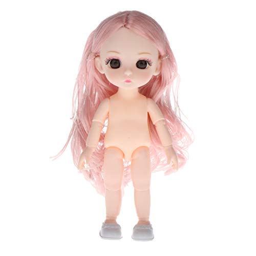 MagiDeal 16cm BJD Poupée Corps Bricolage Pièces Peau Blanche 13 Joints Flexible Poupée Jouet , 9 Cover