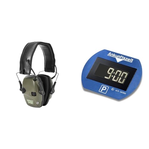 Howard Leight Honeywell 1013530 Impact Sport Ohrenschützer & Needit Park Lite Parkuhr mit Zulassung vom Kraftfahrt-Bundesamt Spart Zeit und Geld Dank automatischer Aktivierung