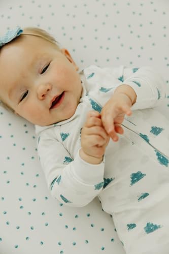 Image of Copper Pearl Baby Zip-Up Footie Pajamas - Soft Stretchy Sleep and Play Footies for Boys and Girls