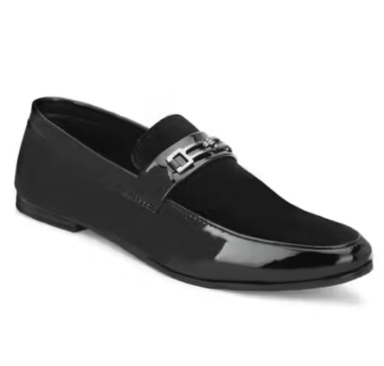 Men Formal Black Leather Loafers Shoes Slip On Comfortable Office Driving Casual Stylish Lightweight Durable Casual Wear Classic Design Shoes-picture-10