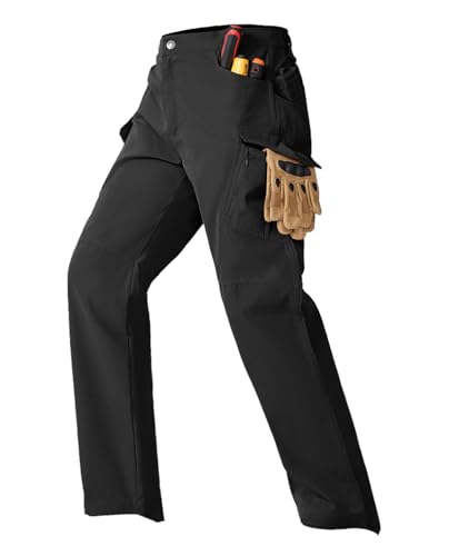 Men's Tactical Cargo Pants Lightweight Hiking Pants, Outdoor Work Military Combat Pants with Multi Pockets, No Belt - Image 4