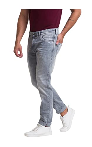 Image of Spykar Men's Mid Rise Slim Fit Jeans (MACT02BB108)