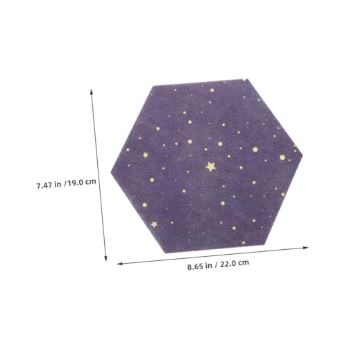 Tableau d'affichage mural panneaux hexagonaux en feutre polyester pour notes - 3