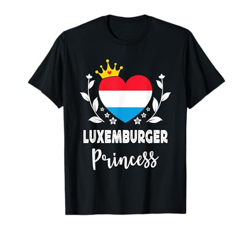Luxembourger Princess Luxembourg Flag Luxembourger Girl T-Shirt