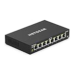 NETGEAR 8-Port Gigabit Ethernet Plus Switch (GS308E) - Desktop or Wall Mount, Home Network Hub, Office Ethernet Splitter, Silent Operation