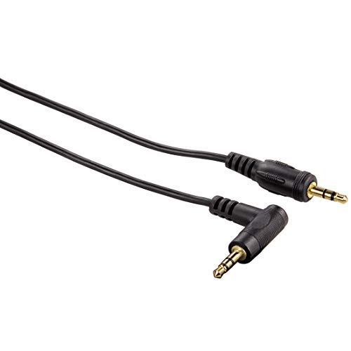 3.5mm - 3.5mm, Stereo Siyah Altın Uç Açılı 0.75m
