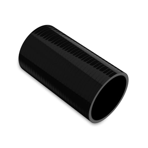 Endure 3 ID Straight Silicone Coupler Hose (76mm) High Temp 4-Ply Reinforced Length(152mm) Thickness(5mm) Intake Piping Couplers for High Performance Vehicles Automotive Silicone Hose - Black