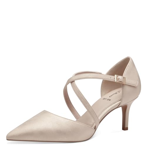 s.Oliver Damen Pumps mit Riemen Spitz Elegant, Rosa (Rose), 40 EU