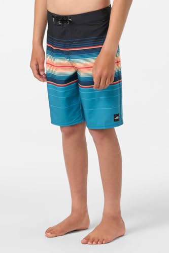 O'NEILL Boy's 17 Stripe Boardshorts - Water Resistant Swim Trunks for Kids with Quick Dry Stretch Fabric and Pockets4