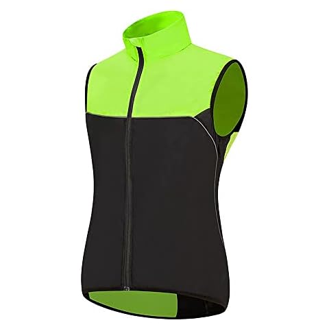 Lovexy Cycling Vest, Unisex Lightweight Windproof MTB Gilets with Reflective Strips Windproof Lightweight Water Resistant Biking Jacket for Running, Cycling, Motorbikes, M-3XL Cover