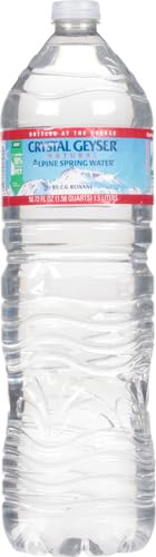 Crystal Geyser, Alpine Spring Water, 1.5 Liter Bottle (Pack of 6)