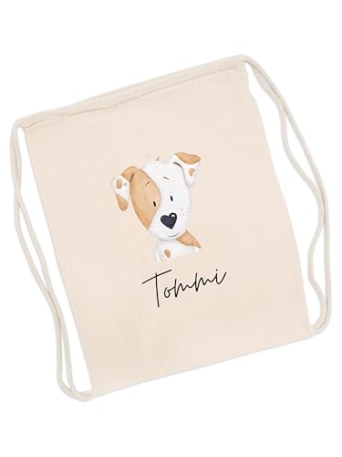 Kleckerliese Kinder-Turnbeutel Mit Tiermotiv – Personalisierbar, 37 X 46 Cm, 100 % Baumwolle