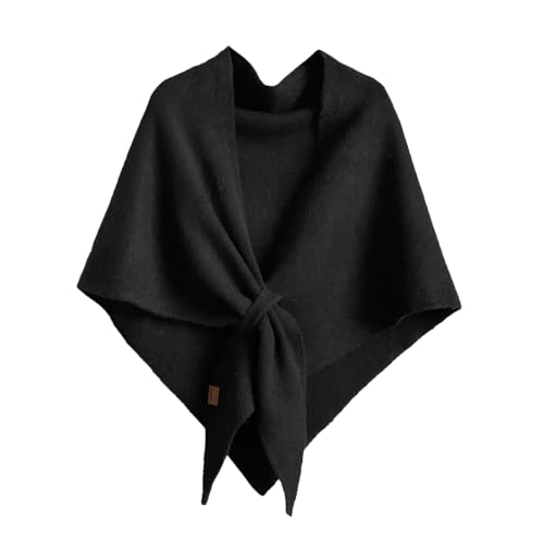 Women's Knit Triangle Scarf Shawl Tie Up Sweater Shawl Scarf Cashmere Shoulder Cardigan Cross Cape Top 2025