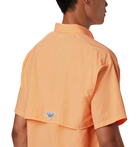 Columbia Camisa masculina Bahama II UPF 30 manga curta PFG Fishing Shirt, Néctar brilhante, 5X