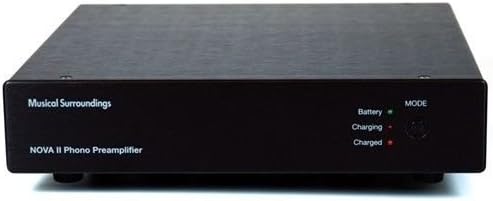 Nova II Battery-Powered Dual-Mono MM/MC Phono Preamp (Black)