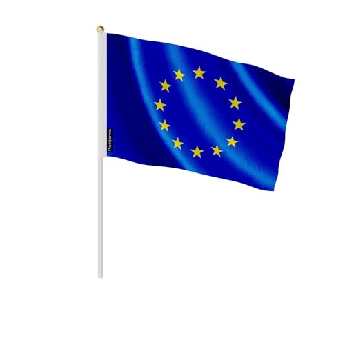 Lot drapeau Union européenne 30x45cm 100 pièces pour défilé officiel