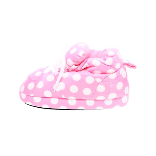 Image of Happy Feet Slippers Standard Sneaker Slippers for Men, Women, and Kids - Women Shoes, Gifts for Women, As Seen on Shark Tank - Classy Oversized House Slippers for Women with Non-Slip Rubber Soles