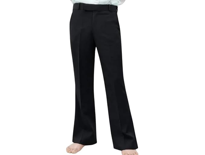 Image of Men's Bootcut Pants | Regular Fit Bootcut Trousers for Men | Solid Formal & Casual Flared Pants