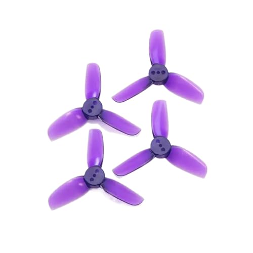 24pcs 12pairs 2525 T2 5x2 5x3 2inch 3プロペラFPV RCレーシングドローンとブラシレスモーターと互換性(PURPLE)