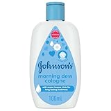 Johnson's Baby Cologne, 100ml, Morning Dew, Refreshing Scent for Delicate Skin, Dermatologist Tested, Hypoallergenic, Perfect for Baby's Comfort