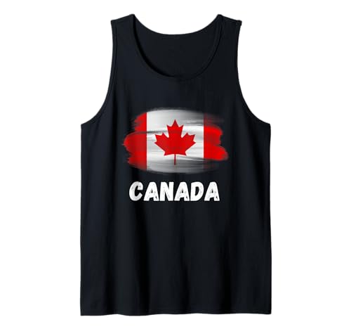 Bandera canadiense retro a juego con la bandera de Canadá Camiseta sin Mangas