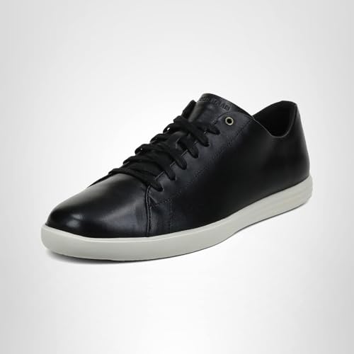 Cole Haan mens Grand Crosscourt Ii Sneaker, Black Lthr/White, 10.5 US