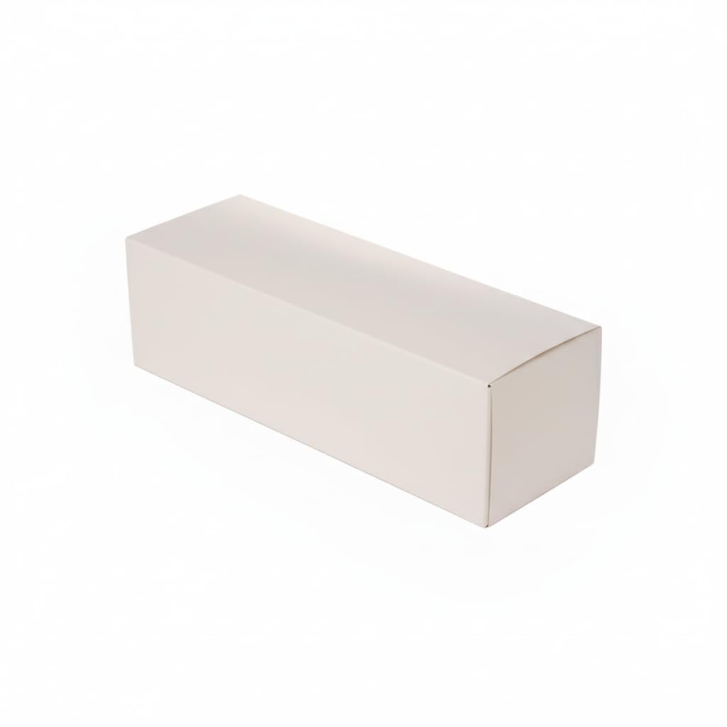 5 Boites à Gâteau, Cake & Bûches - 25 x 11 x 9 cm - Carton Apte au Contact Alimentaire - Blanc - PLCGB25