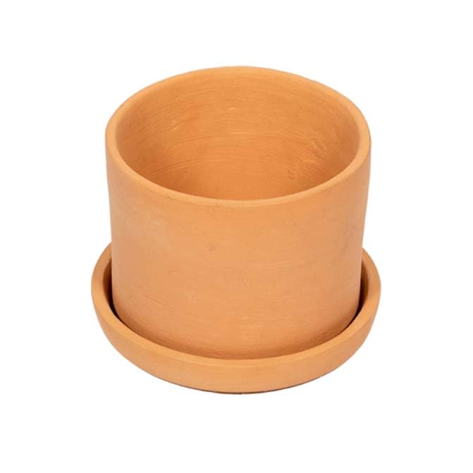 Village Decor Terracotta Plant Container Pot with Bottom Tray|Indoor and Outdoor pots for Repotting with Drainage Hole at Bottom|Height - 6 inch (B08MTQQGZW) Amazon Price History, Amazon Price Tracker