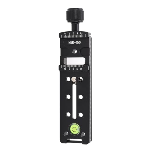 Rail Nodal Slide, Quick Release Plate with Bubble Level, Arca Clamp, 1/4in Thread, for Panoramic & Macro Photography