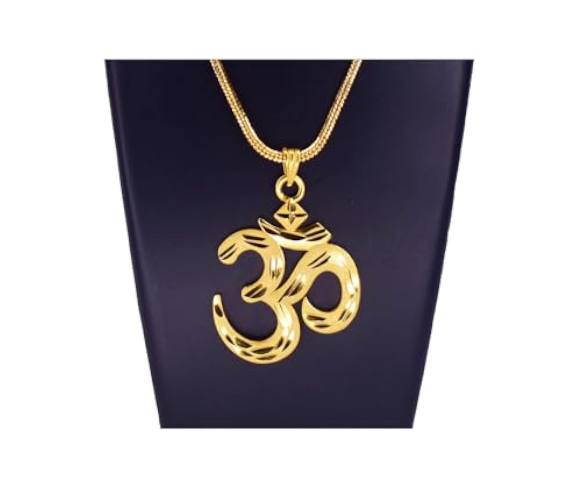 Gold Plated Pendant with Chain, Unisex Gift