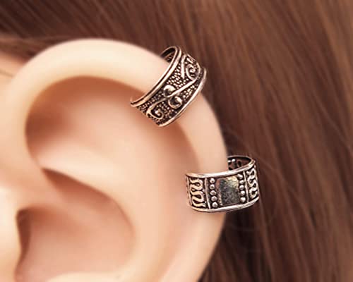 Miya Jewelry Handmade Ear Cuffs, Set Of 2 Sterling Silver Clip On Non Piercing Earrings For Women thumb #3